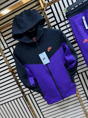 Chandal Nike Tech Fleece Negro y Morado