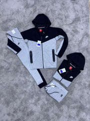 Chandal Nike Tech Fleece Negro y Gris