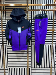 Chandal Nike Tech Fleece Negro y Morado