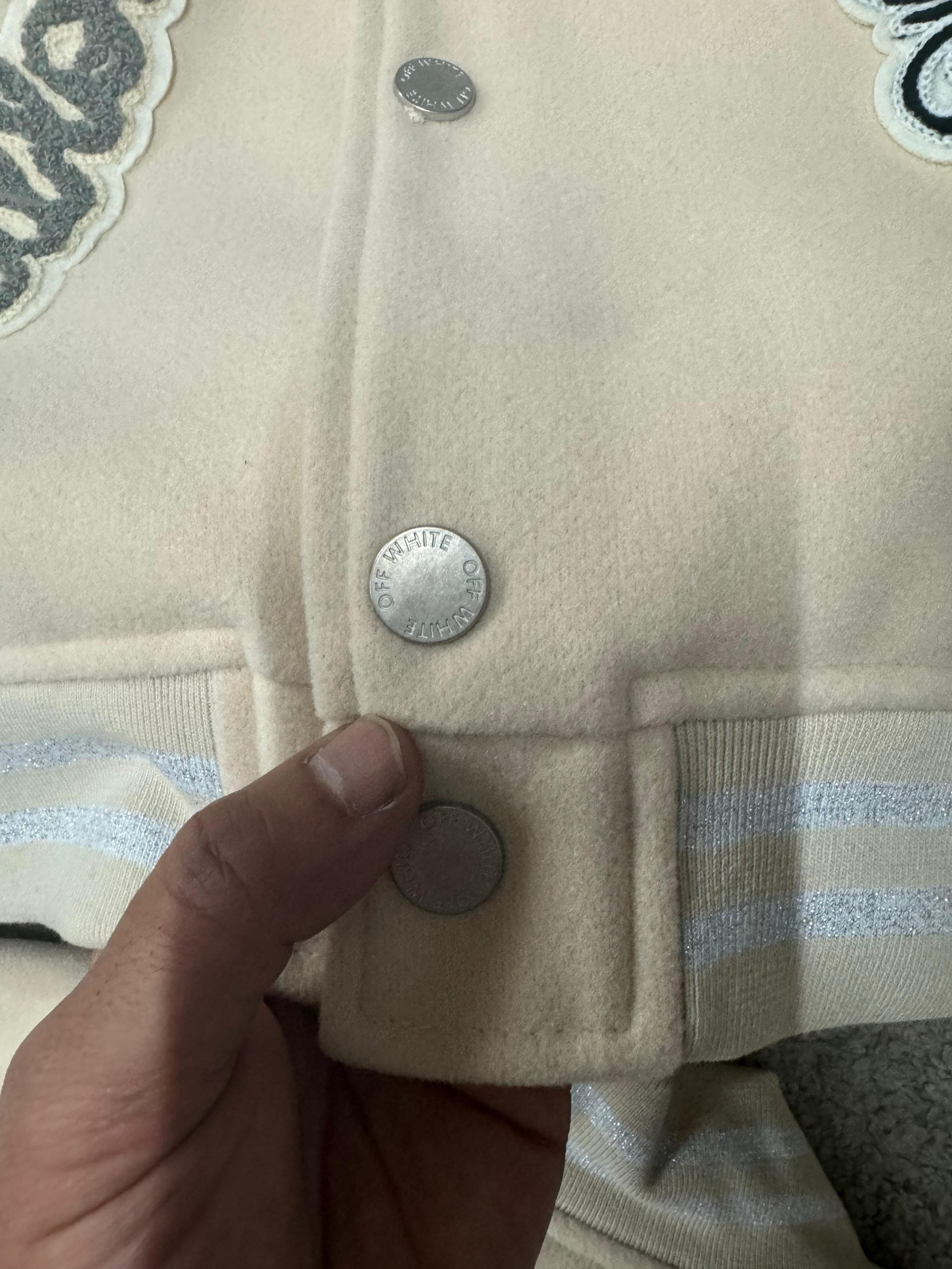 CHAQUETA OFF WHITE MAX calidad